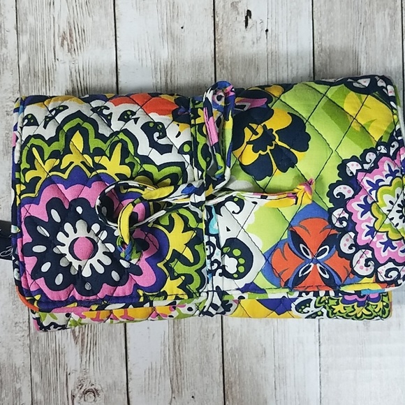 Vera Bradley Handbags - Vera Bradley, yellow and black cosmetics b…